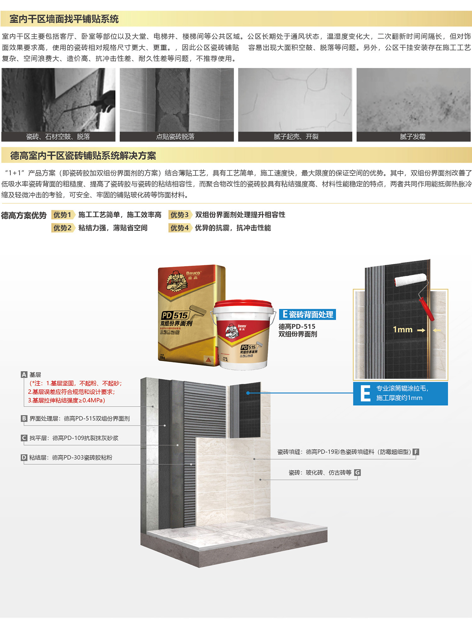 凯发K8旗舰厅室内干区瓷砖铺贴系统解决计划